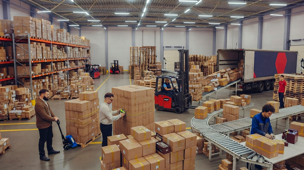 Собственный склад компании CARGO 97 в Гуанчжоу для консолидации грузов